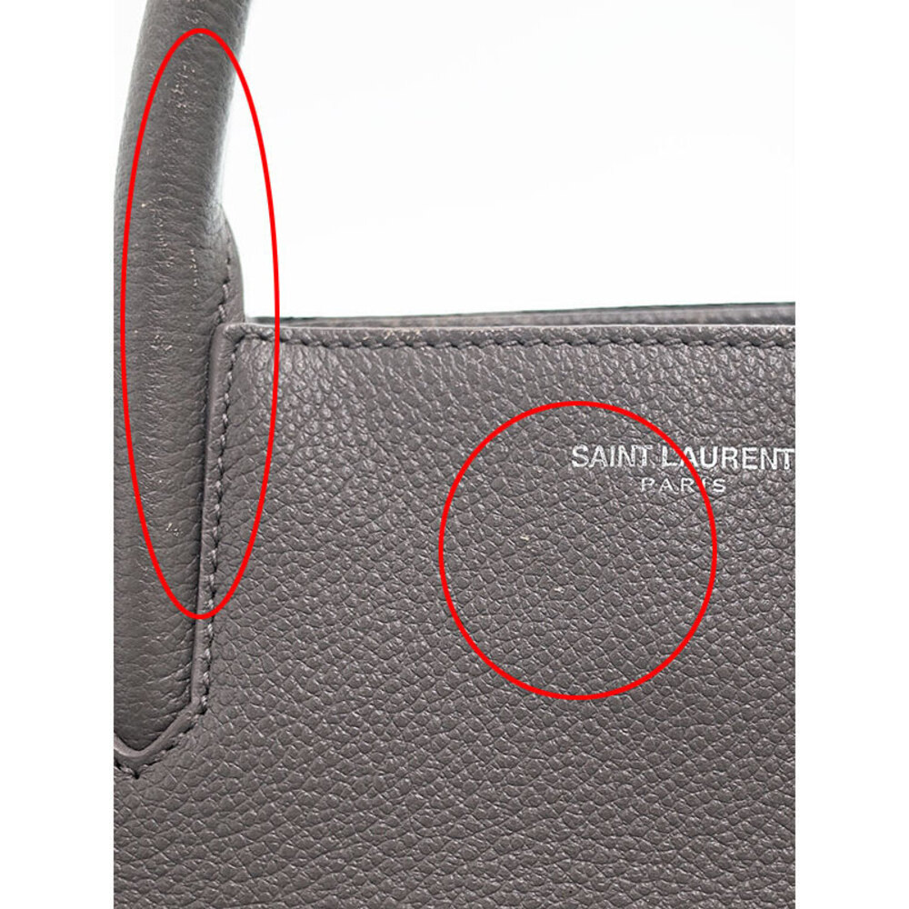 SAINT LAURENT PARIS Cabas Rive Gauche Handbag - Picture 6 of 9